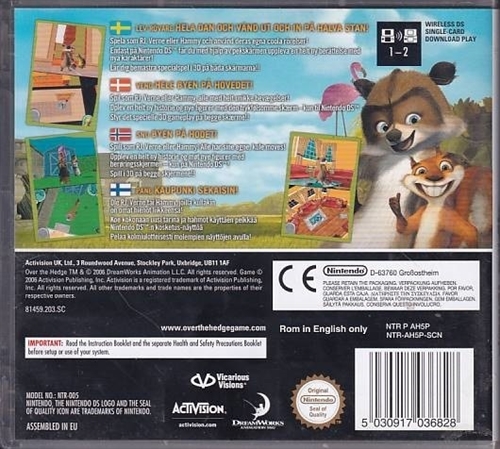 Dreamworks Over Hækken - Nintendo DS (A Grade) (Genbrug)